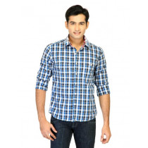 Belmonte Men Check Blue Shirts