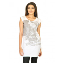 United Colors of Benetton Women Printed White Top