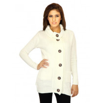 Scullers Women Knit White Sweaters