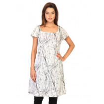 W Women Printed White Kurtas