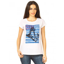 Flying Machine Women RN White Tshirts