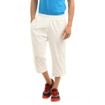 Puma Men White 3/4 Length Pants