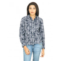 Wrangler Women Western Yoke Black Shirt