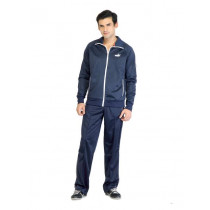 Puma Men Poly Knitted Navy Blue Tracksuit