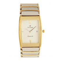 Titan Men Cream Dial Watch