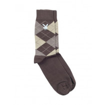 Playboy Men Brown Socks