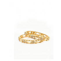 Royal Diadem Set of 2 Golden Bangles