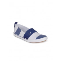 Puma Women El Rey Slipon Stripes Wns White Flats