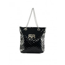 Kiara Women Steel Strap Black Handbag