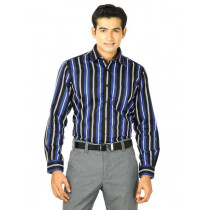 Indigo Nation Men Hot Stepper Black Blue Shirts