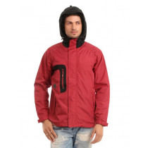 Just Natural Unisex Red Rain Jacket