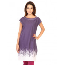 W Women Printed Violet Kurtas