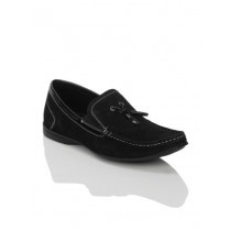 Franco Leone Men Slip On Black Formal Shoes