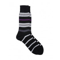 Reid & Taylor Men Stripes Black Socks