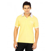 Lee Men Yellow Polo T-shirt