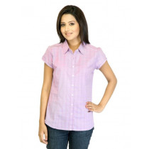 Arrow Woman Check Pink Shirt