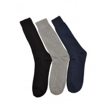 Reid & Taylor Men Solid Black Socks