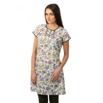 Diva Women White Printed Kurta