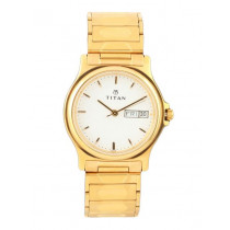 Titan Men White Dial Watch NB390YM14