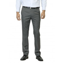 Arrow Men Grey Striped Trousers
