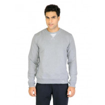Urban Yoga Unisex Solid Grey Sweatshirts