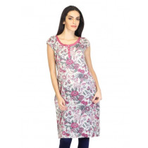 W Women Printed White Kurta