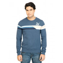 Puma Men Lifestyle Knitted Dark Denim Sweaters