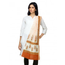 Fabindia Women Off White Chanderi Dupatta