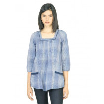 Wrangler Women Shadow Blue Top