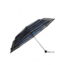 United Colors of Benetton Women Stripes Blue Black Umbrella