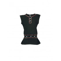 Ant Kids Crystal Button Black Tops