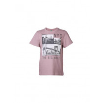 United Colors of Benetton Kids Boys Pink Printed T-shirt