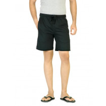Hanes Men Knitted Black Shorts