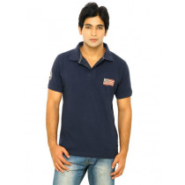 Wrangler Men Navy Blue Polo Tshirts