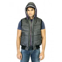 Provogue Men Grey Sleeveless Jacket