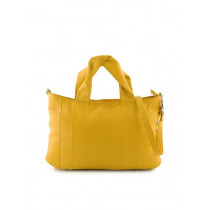 Hidekraft Women Leather Yellow Handbags