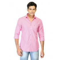 United Colors of Benetton Men Stripes Pink Shirts
