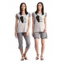 SDL by Sweet Dreams Women Grey Night suits