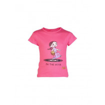 Chhota Bheem Kids Girl On The Move Pink Tshirt