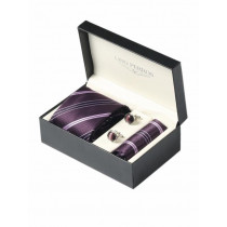 Lino Perros Men Formal Purple Accessory Gift Set