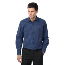 Peter England Men Blue Formal Shirt