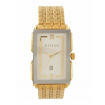 Titan Men Cream Dial Watch