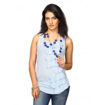 UCB Women's Sleeveless Light Blue Top