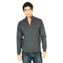 Turtle Solid Men Grey Sweaters