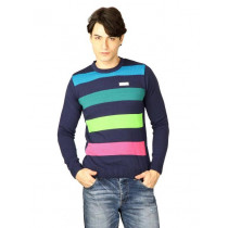 ADIDAS Men Frnt Str Navy Blue Sweaters