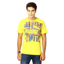 Puma Men spine tee Yellow Tshirts