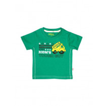 Doodle Boys Printed Green T-shirt