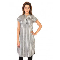 W Women Printed White Kurtas
