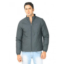 ADIDAS Men Solid Grey Jacket