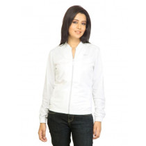 ADIDAS Originals Women F Night Logo TT White Jacket